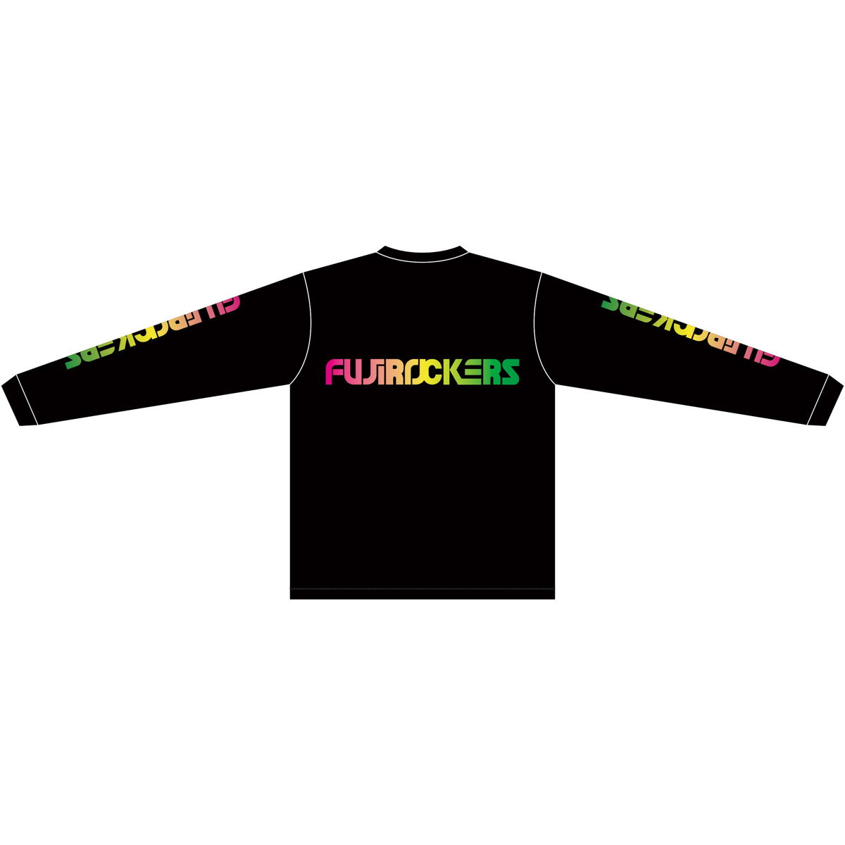 fujirockers.org グラデロゴ L/S T-Shirts