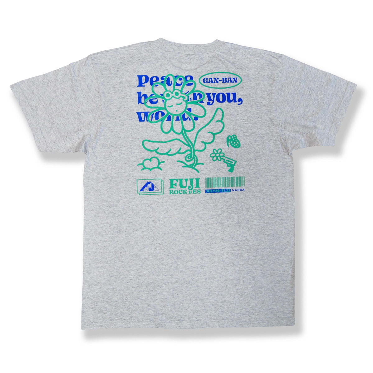 フジロック’22 × GAN-BAN Peace be with you, world. Tシャツ