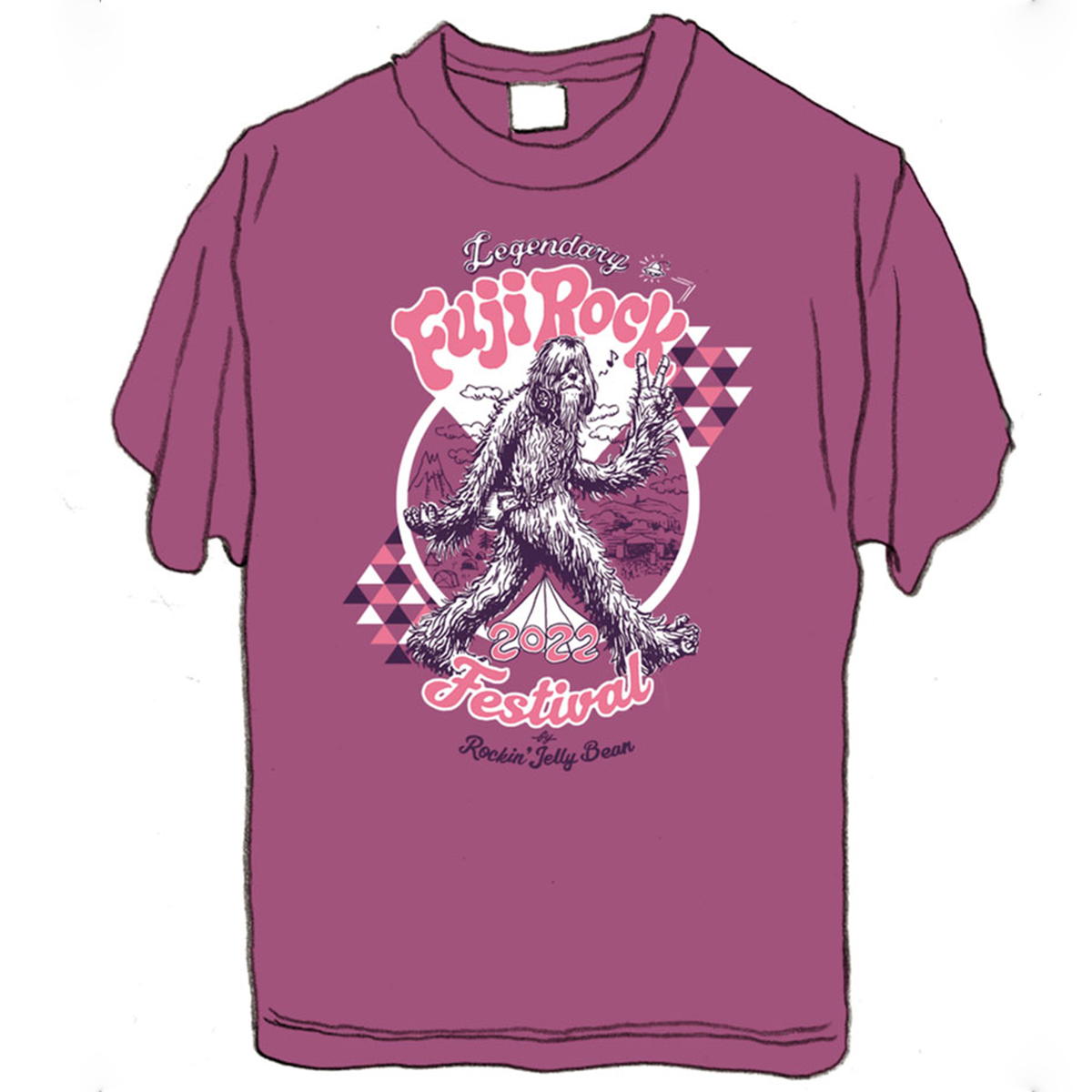 ”Bigfoot in 伝説のFUJI ROCK FES ’22”（出演者名入りTシャツ）