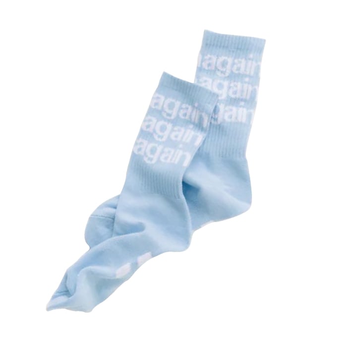 again..blue socks