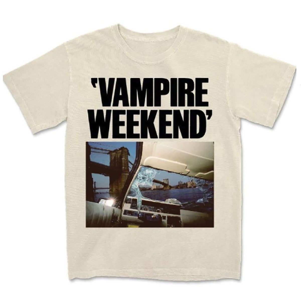 CREAM BRIDGE T-SHIRTS 