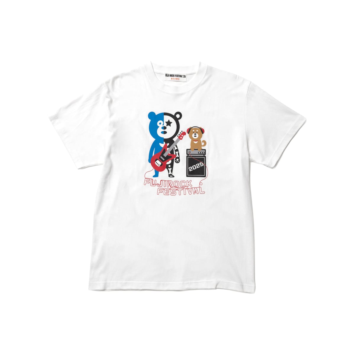 FUJI ROCK FESTIVAL'25 × BEAMS オフィシャルTシャツ ROCK BONE BEAR