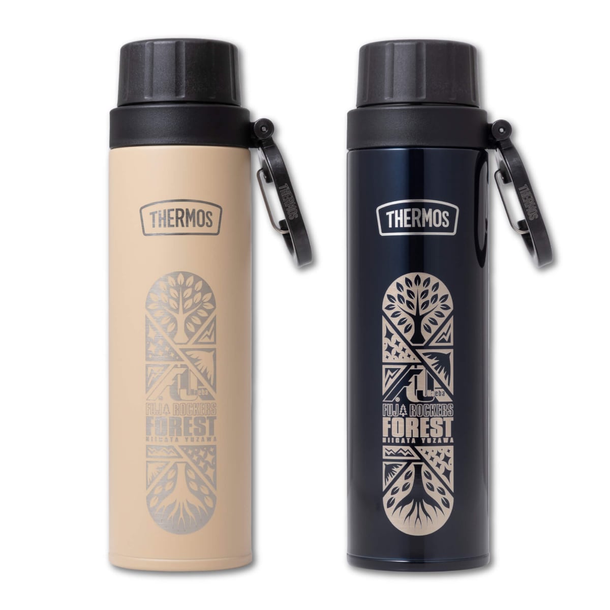 フジロックの森×THERMOS コラボマグボトル_保冷炭酸飲料ボトル