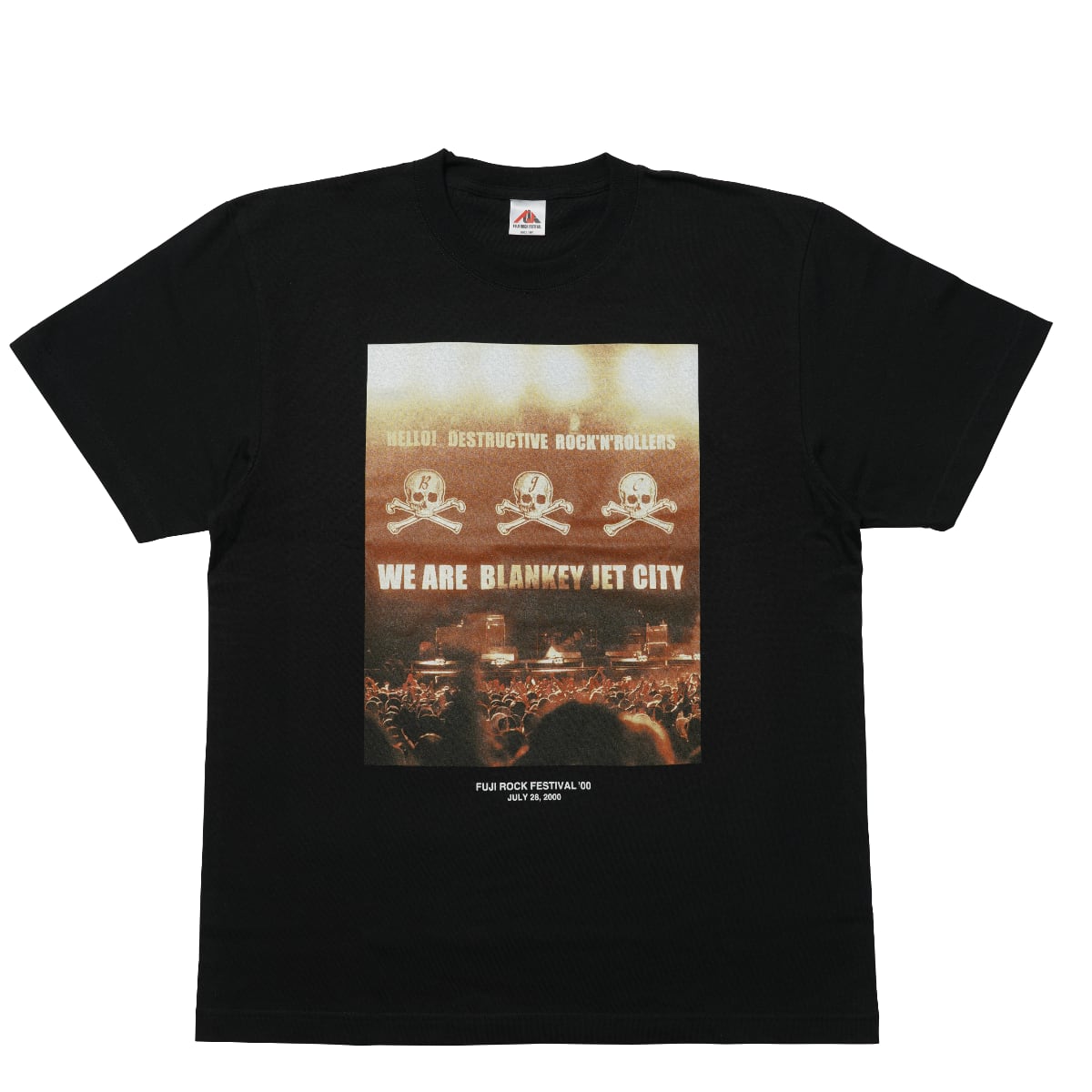 BJC TMGEフジロック会場販売 Tシャツ ブラック Lサイズ BJC × TMGE / BLANKEY JET CITY×THEE MICHELLE GUN ELEPHANT