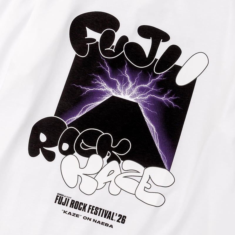 Fujii Kaze x Fuji Rock '26 Official Collaboration T-shirt (WHITE)