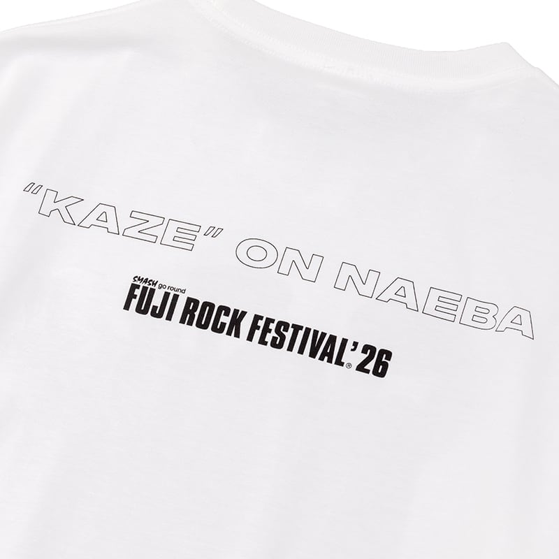 Fujii Kaze x Fuji Rock '26 Official Collaboration T-shirt (WHITE)