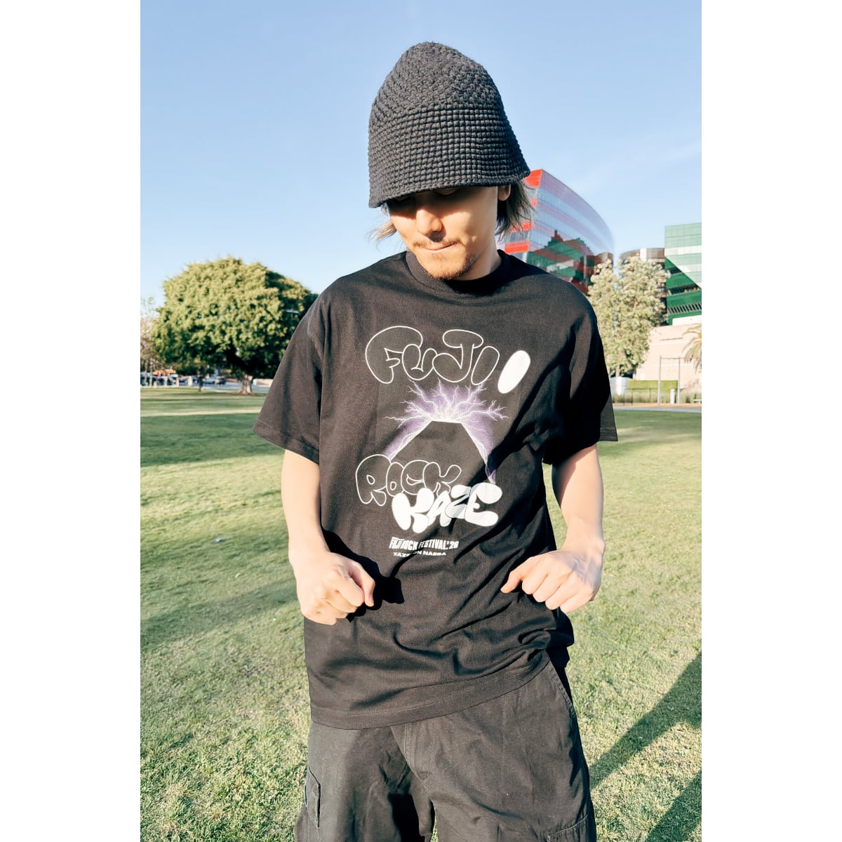 Fujii Kaze x Fuji Rock '26 Official Collaboration T-shirt (BLACK)