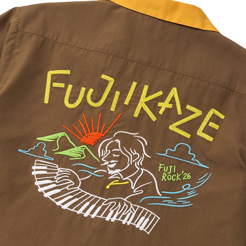 Fujii Kaze x Fuji Rock '26 Official Collaboration Shirt (BROWN)
