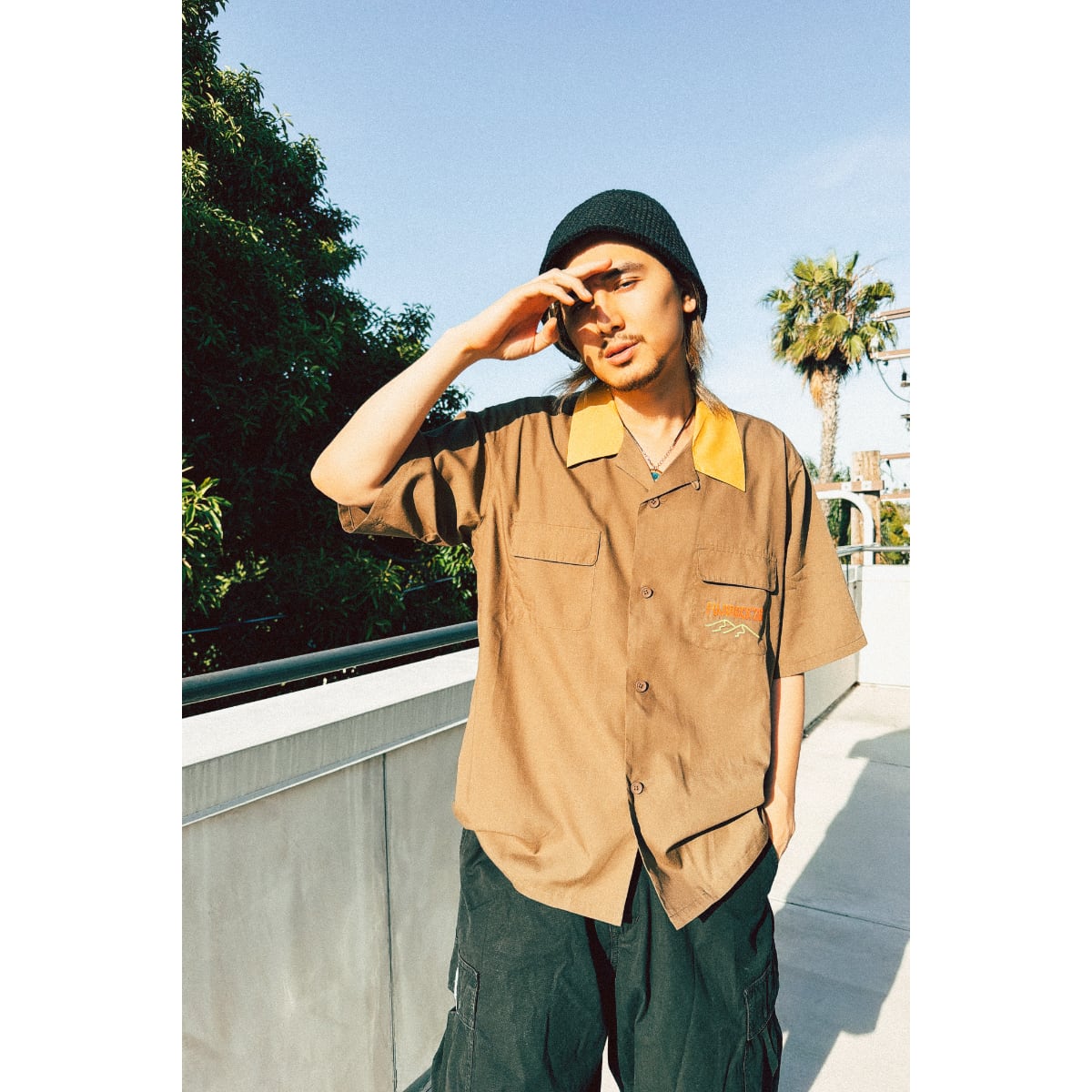 Fujii Kaze x Fuji Rock '26 Official Collaboration Shirt (BROWN)