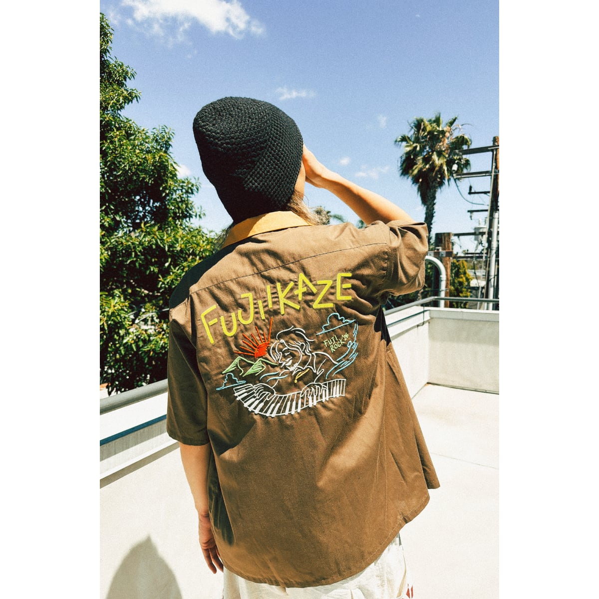 Fujii Kaze x Fuji Rock '26 Official Collaboration Shirt (BROWN)