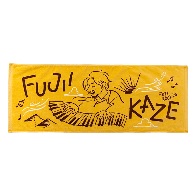 Fujii Kaze x Fuji Rock '26 Official Collaboration Towel (YELLOW)