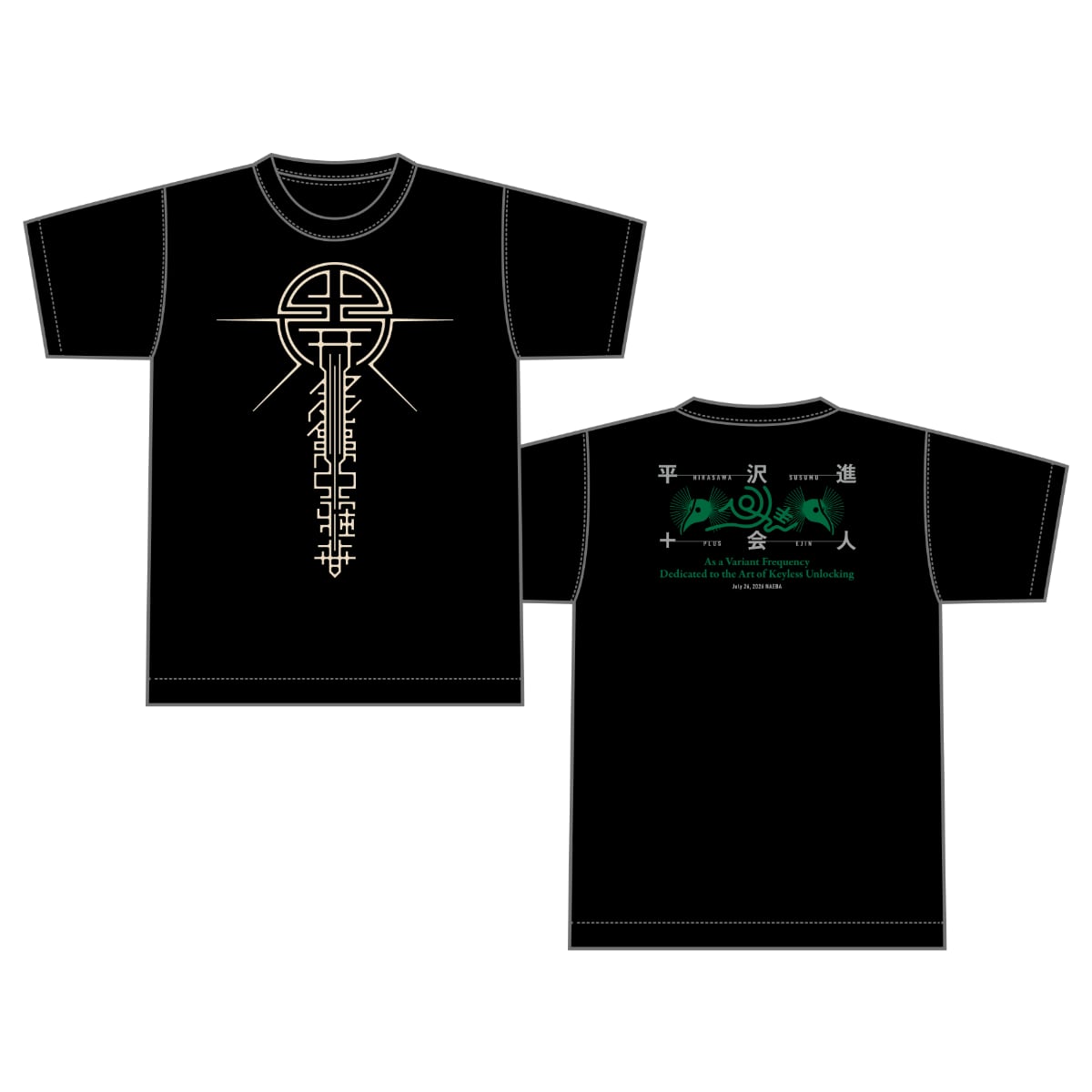 開錠系亞種音TシャツBLACK