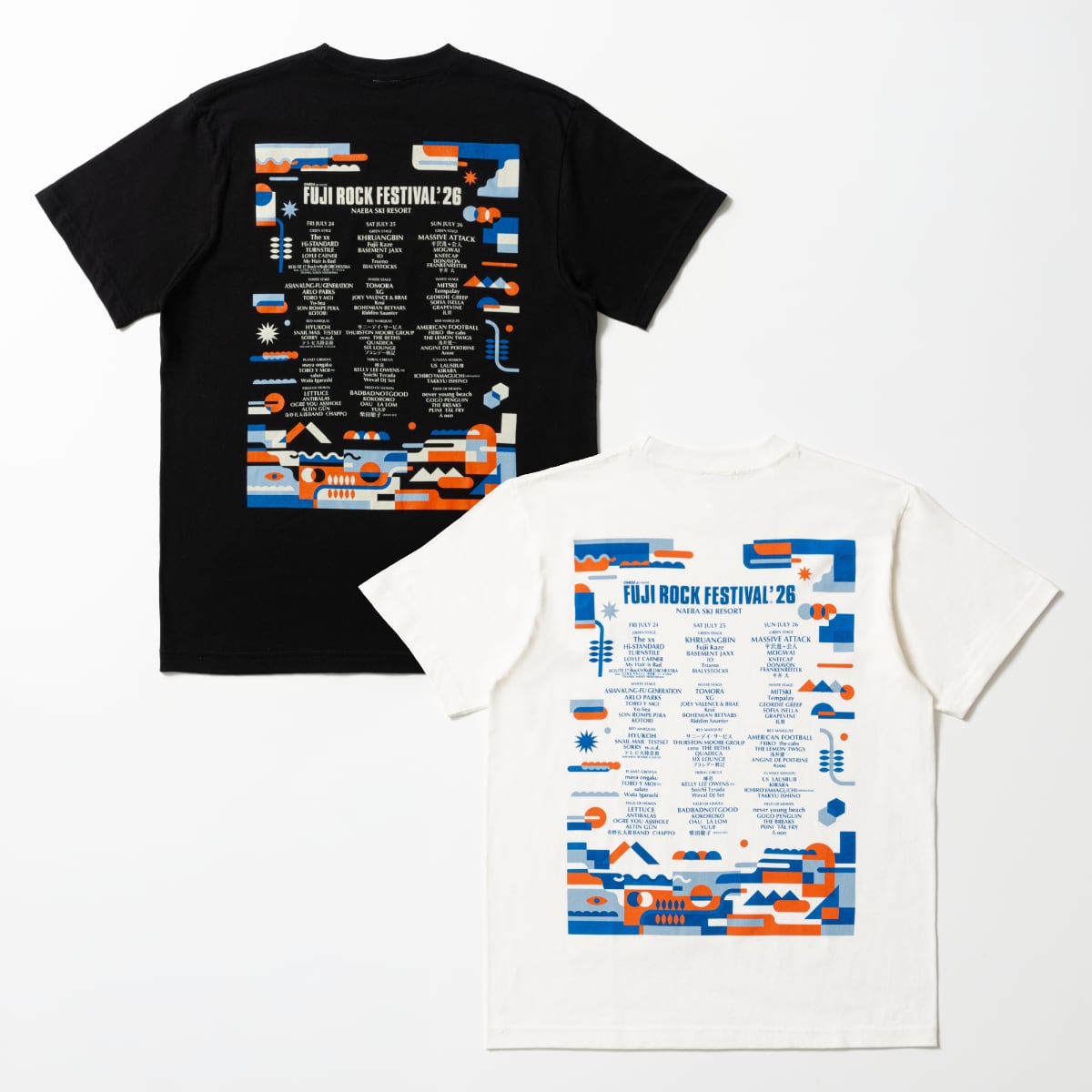 FUJI ROCK’25 LINE-UP T Shirt (出演者名入り) 