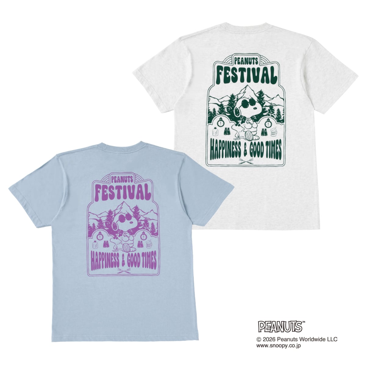 FUJI ROCK '26 ×GAN-BAN SNOOPY Tシャツ