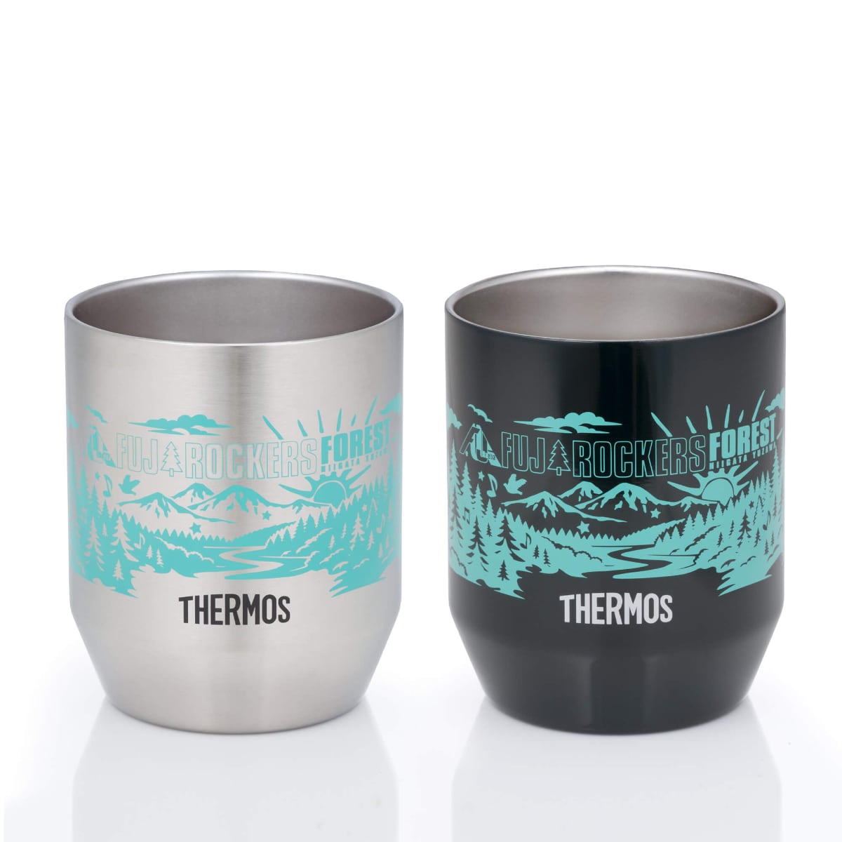 フジロックの森×THERMOS コラボマグボトル 真空断熱カップ